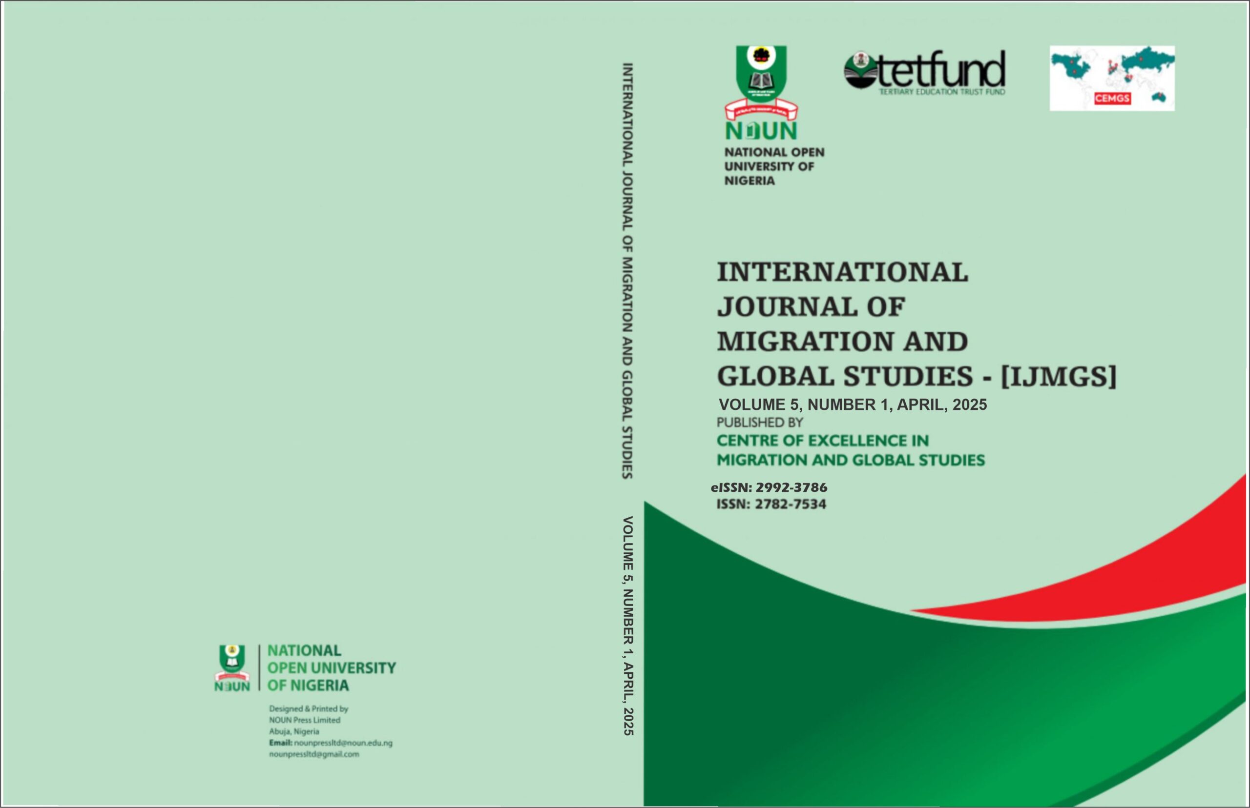 VOLUME 2, NUMBER 2, November 2022 IJMGS Journal Cover Page